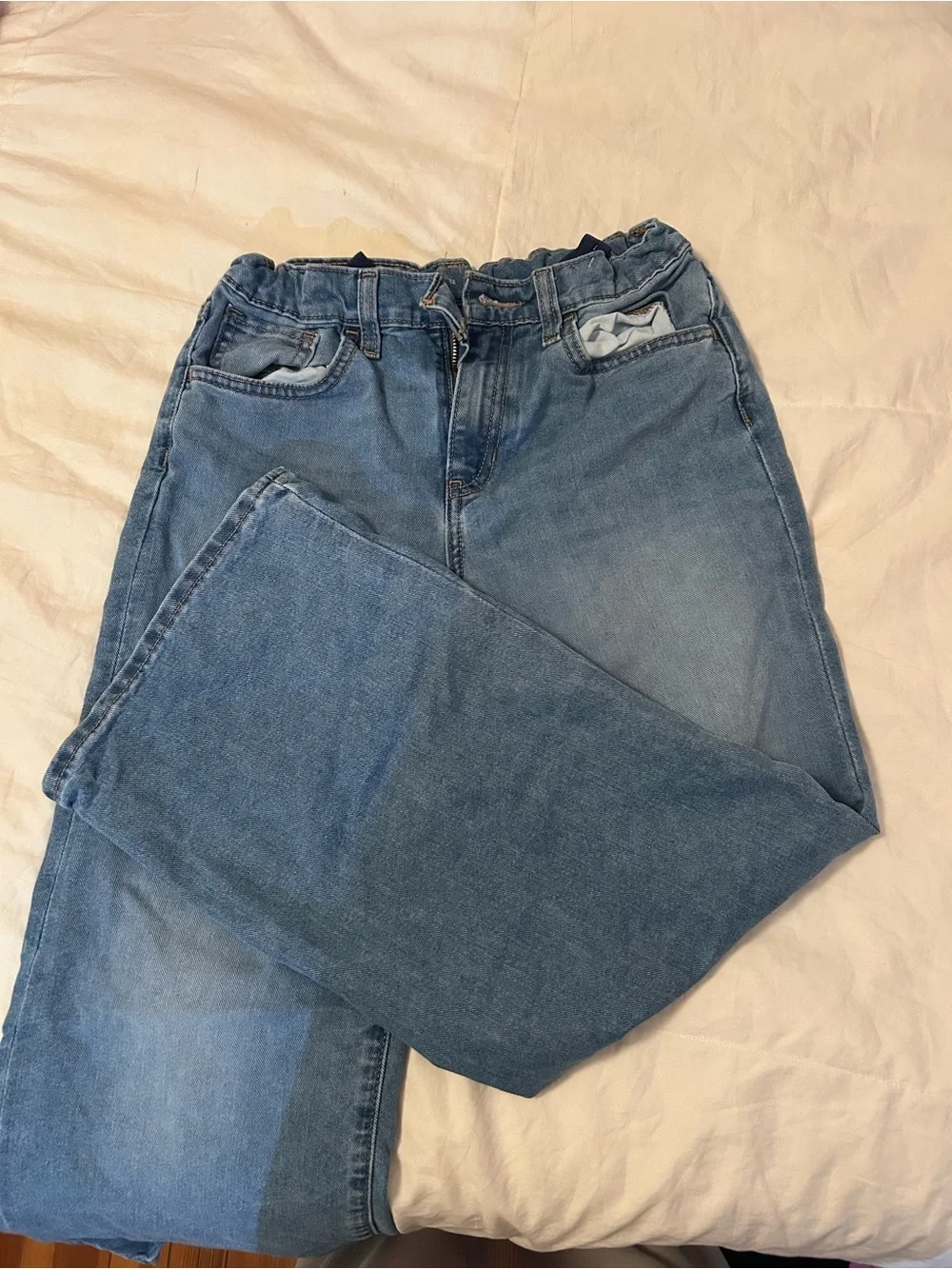 Lost Kids Two-Tone Blue Denim Jeans